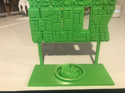 The Incredible Hulk Display Sign Stand