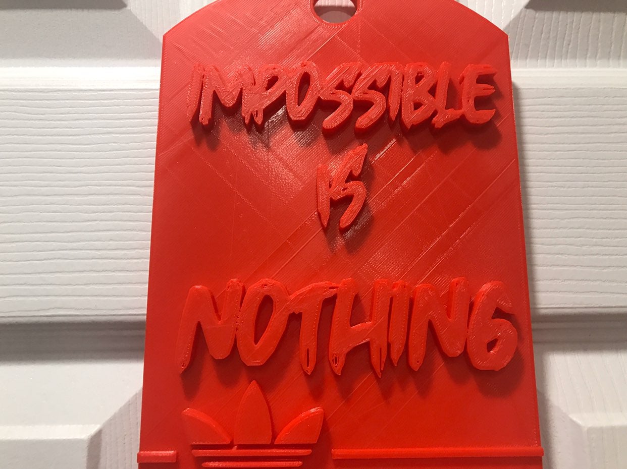 Impossible Is Nothing ADIDAS Dog Tag