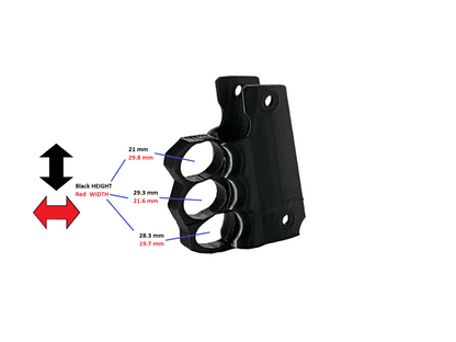 SSWI Full Size 1911 .45acp, 9mm, 38 and Clones Knuckle Ergo Grips, Any Color 45Cal Custom