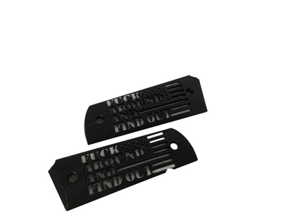 SSWI Full Size 1911 .45acp and Clones FAFO Grips - Any 2 Color - 45Cal Custom