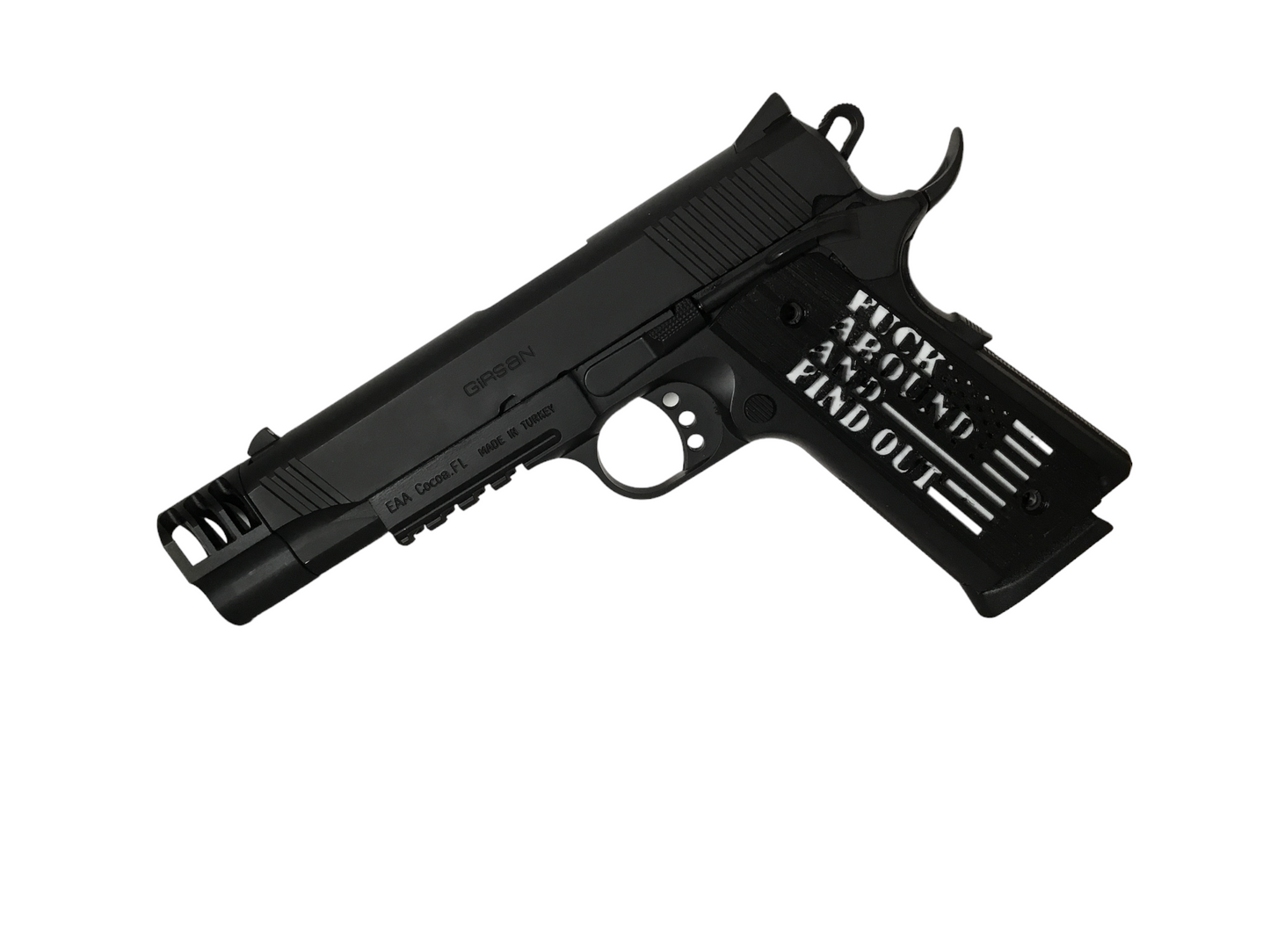 SSWI Full Size 1911 .45acp and Clones FAFO Grips - Any 2 Color - 45Cal Custom