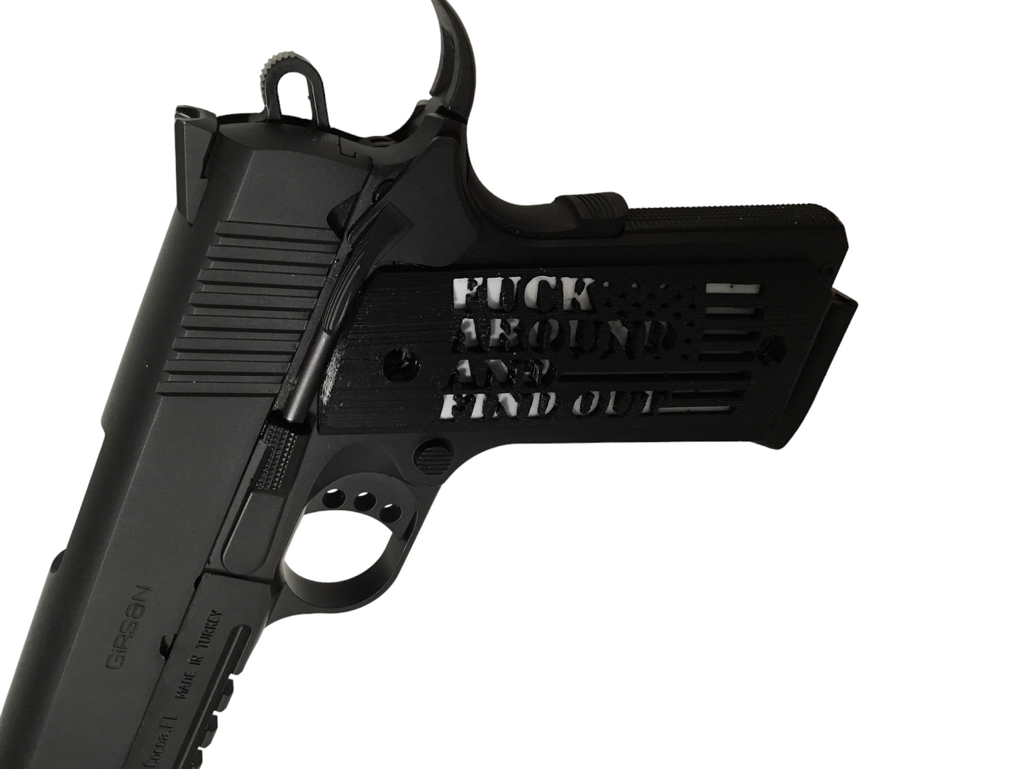 SSWI Full Size 1911 .45acp and Clones FAFO Grips - Any 2 Color - 45Cal Custom