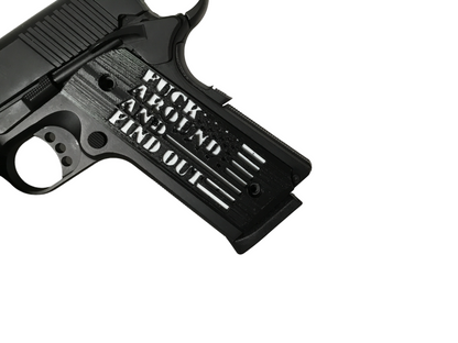 SSWI Full Size 1911 .45acp and Clones FAFO Grips - Any 2 Color - 45Cal Custom
