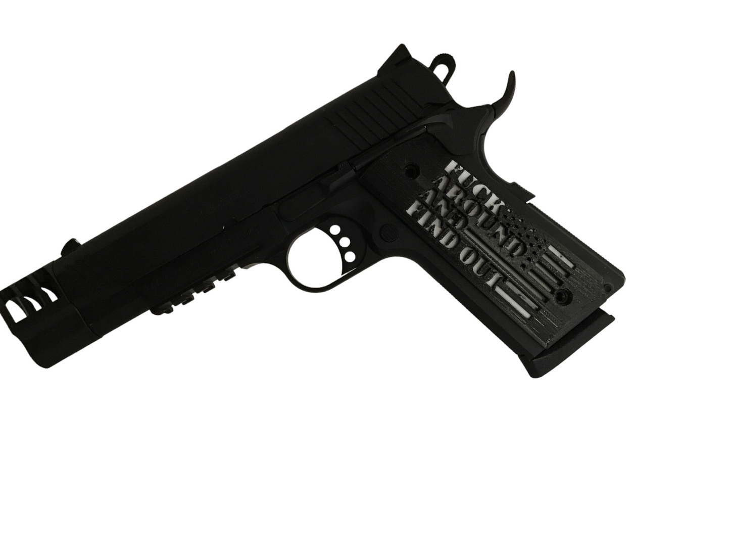 SSWI Full Size 1911 .45acp and Clones FAFO Grips - Any 2 Color - 45Cal Custom