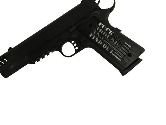 SSWI Full Size 1911 .45acp and Clones FAFO Grips - Any 2 Color - 45Cal Custom