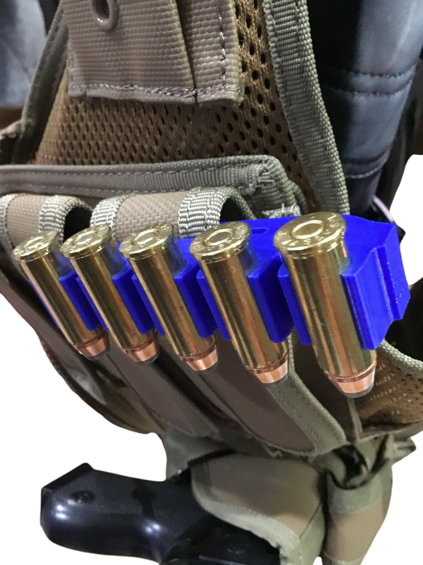.44 MAG - .44 Special Cal  4, 6, 10 or 12 Tactical AMMO HOLDER Vest / Belt Clip Magnum Rounds (Copy)