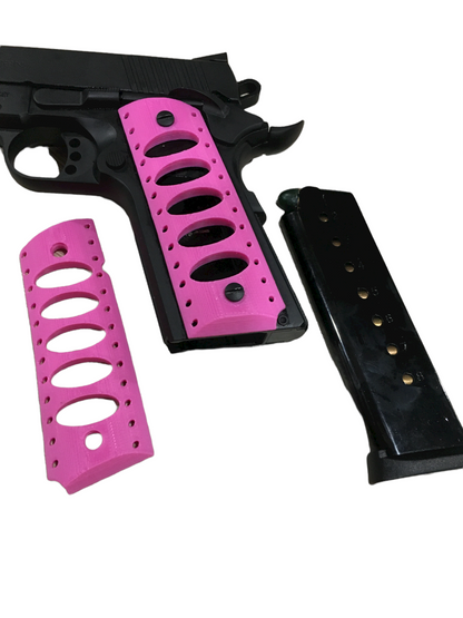 SSWI Full Size 1911 .45acp and Clones Commando Grips - Any Color - 45Cal Custom