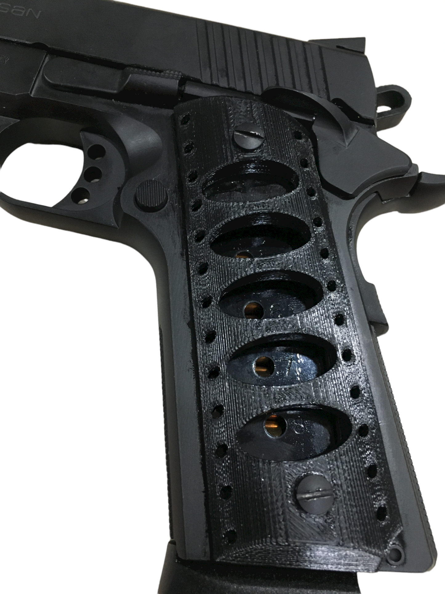 SSWI Full Size 1911 .45acp and Clones Commando Grips - Any Color - 45Cal Custom
