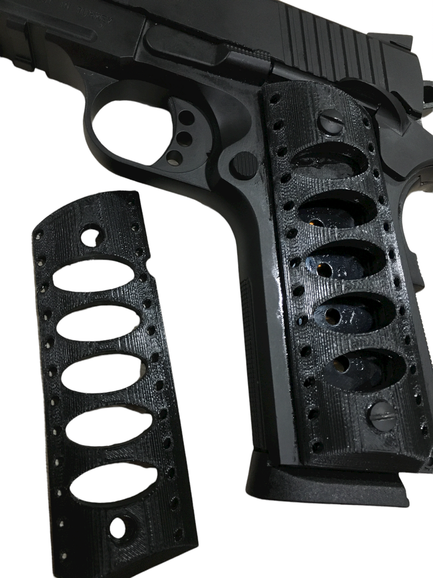 SSWI Full Size 1911 .45acp and Clones Commando Grips - Any Color - 45Cal Custom