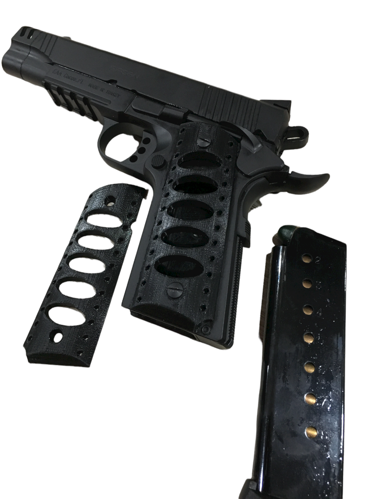 SSWI Full Size 1911 .45acp and Clones Commando Grips - Any Color - 45Cal Custom