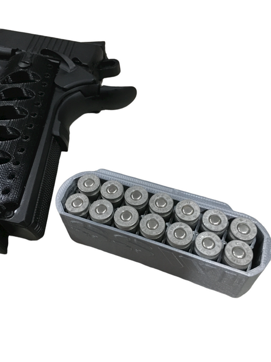 SSWI 14 Round Tactical 9mm AMMO HOLDER Vest / Belt Clip 9 mm Rounds