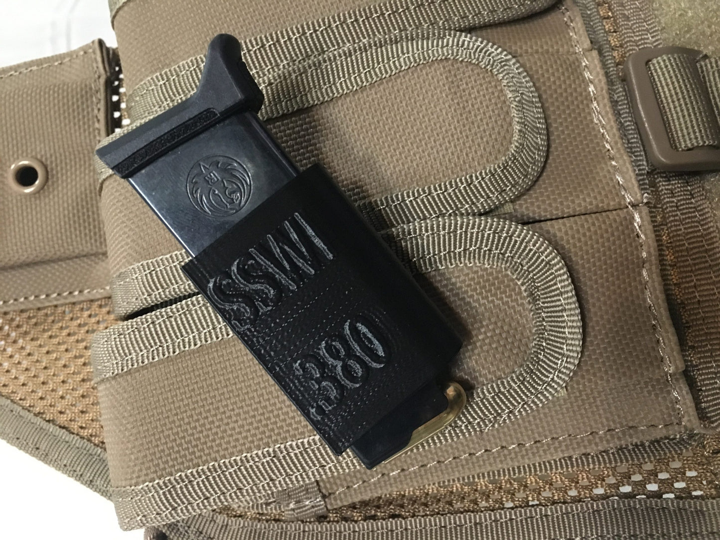 Ruger LCP .380 Mag Pouch, Magazine Holster, Belt Clip - Light Weight Any COLOR