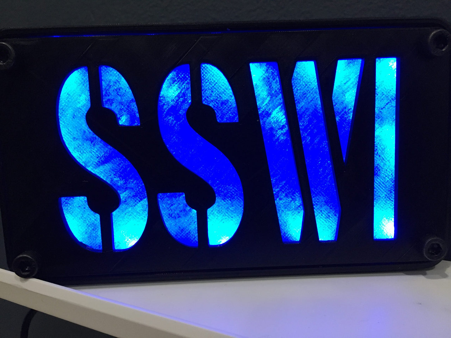 Custom MultiColor LED Wall or Desk Sign With Remote - Add Any Name You Want, USA
