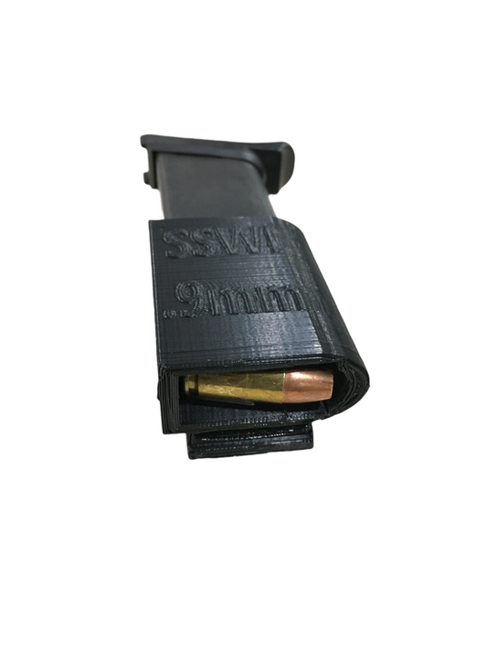 9mm Mag Pouch, 9 mm Magazine Holster, Belt Clip - Light Weight Any COLOR