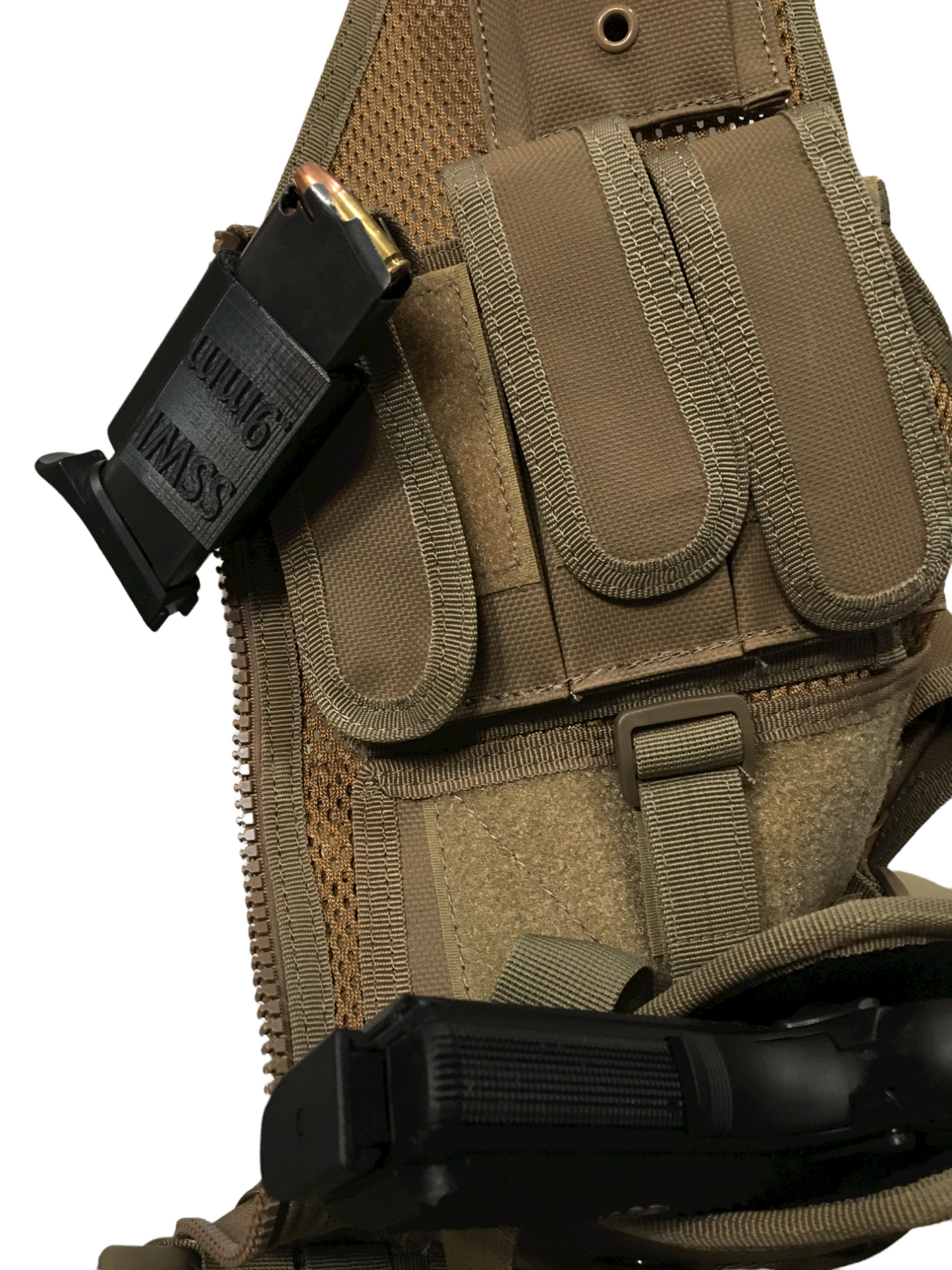 9mm Mag Pouch, 9 mm Magazine Holster, Belt Clip - Light Weight Any COLOR