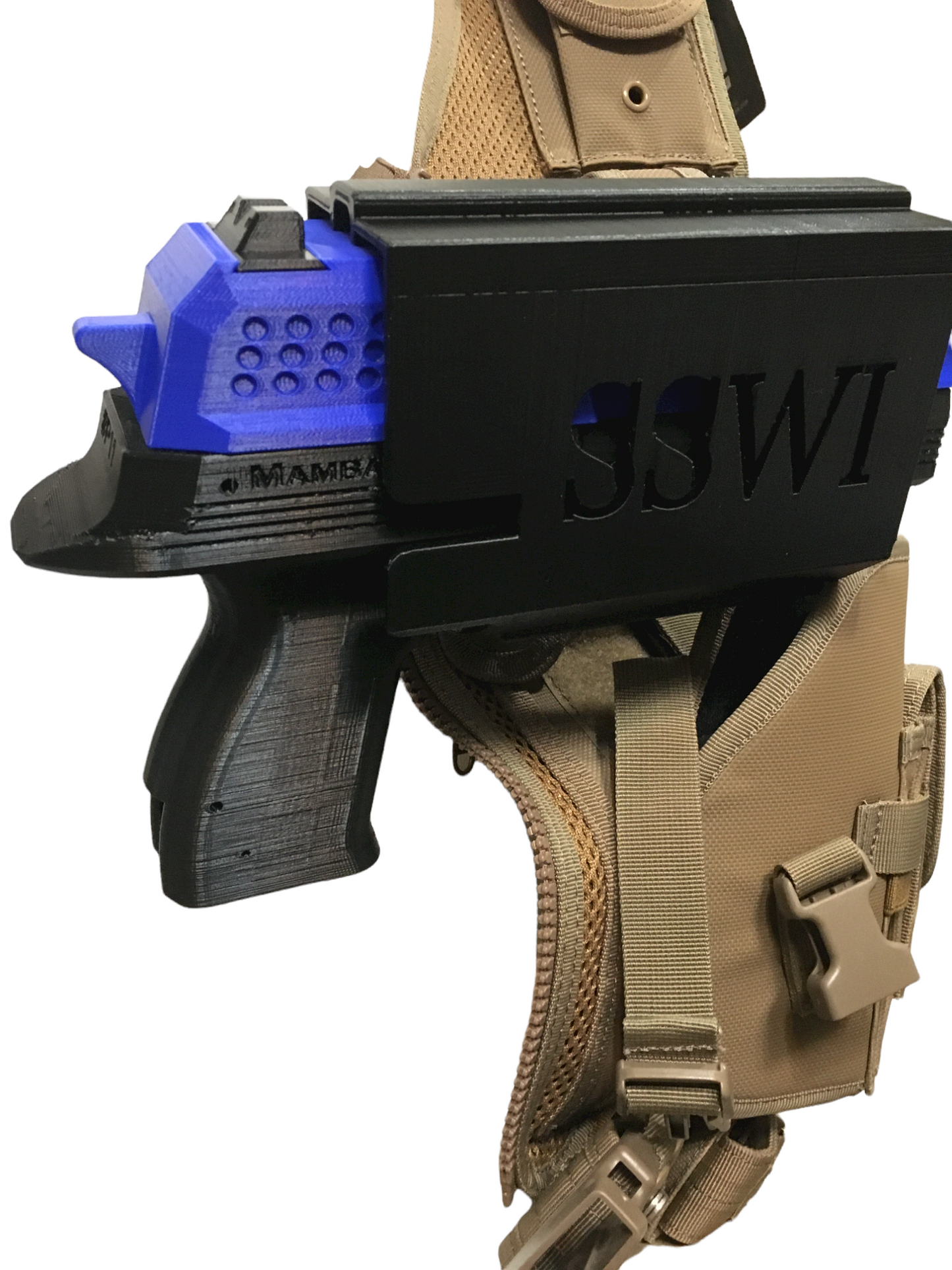 SSWI Custom Hip, Vest or Leg Holster Stand Mod For FRP-13 Mamba Heavy Rival
