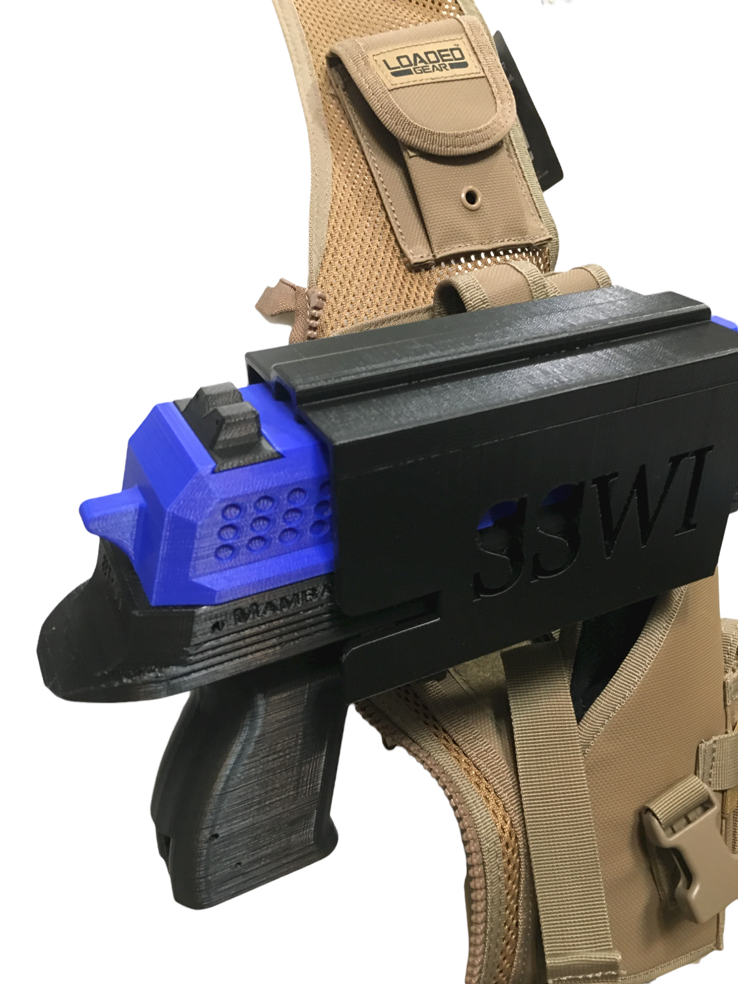 SSWI Custom Hip, Vest or Leg Holster Stand Mod For FRP-13 Mamba Heavy Rival