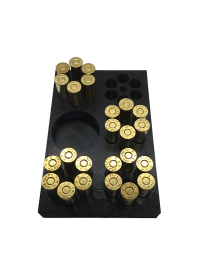 SSWI 44 6 Shot Revolver Loading Tray, Speed Loader Slot and Carrying Case Kit