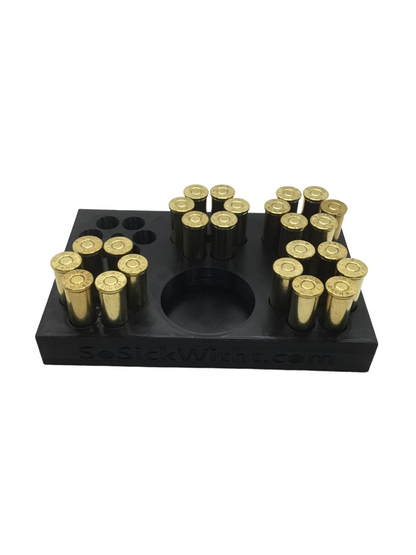 SSWI 44 6 Shot Revolver Loading Tray, Speed Loader Slot and Carrying Case Kit