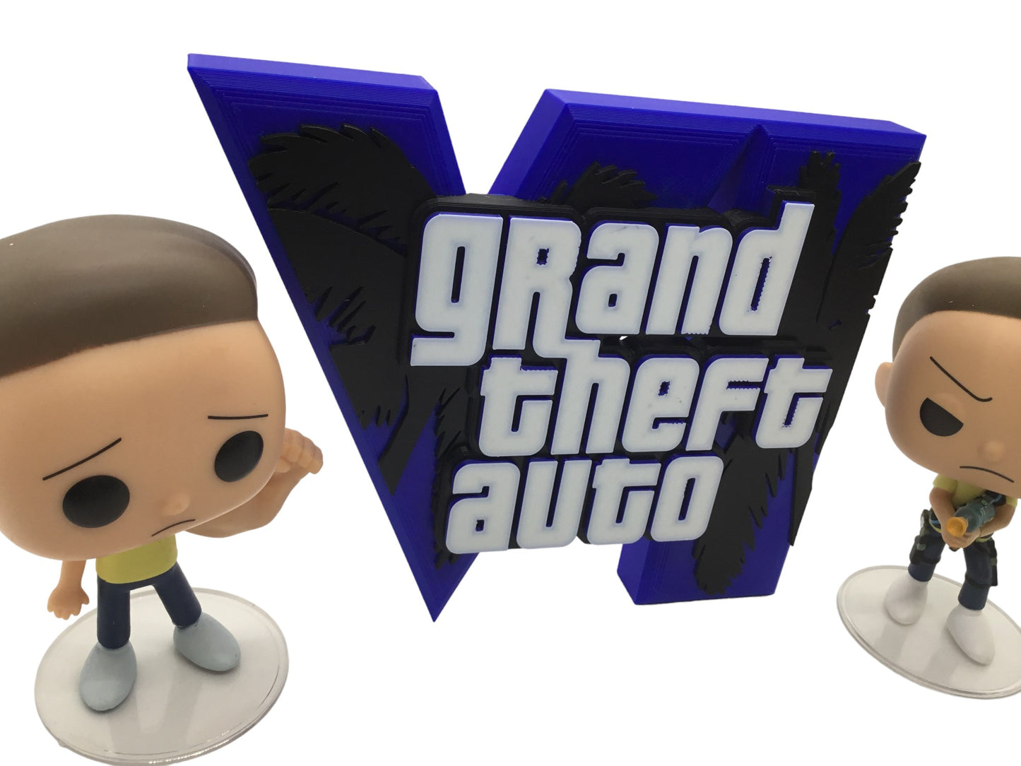 GTA 6 FAN ART Display Sign Stand Gamers GTA6 Collectibles video game - Gamer
