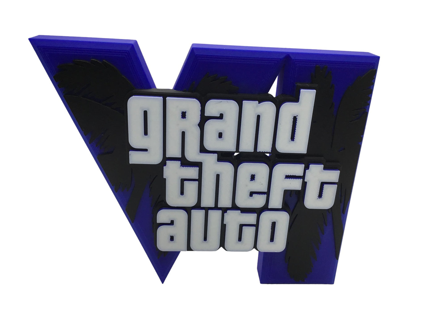 GTA 6 FAN ART Display Sign Stand Gamers GTA6 Collectibles video game - Gamer