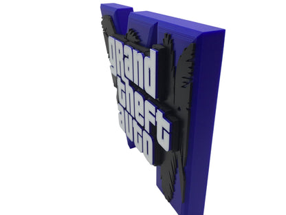 GTA 6 FAN ART Display Sign Stand Gamers GTA6 Collectibles video game - Gamer