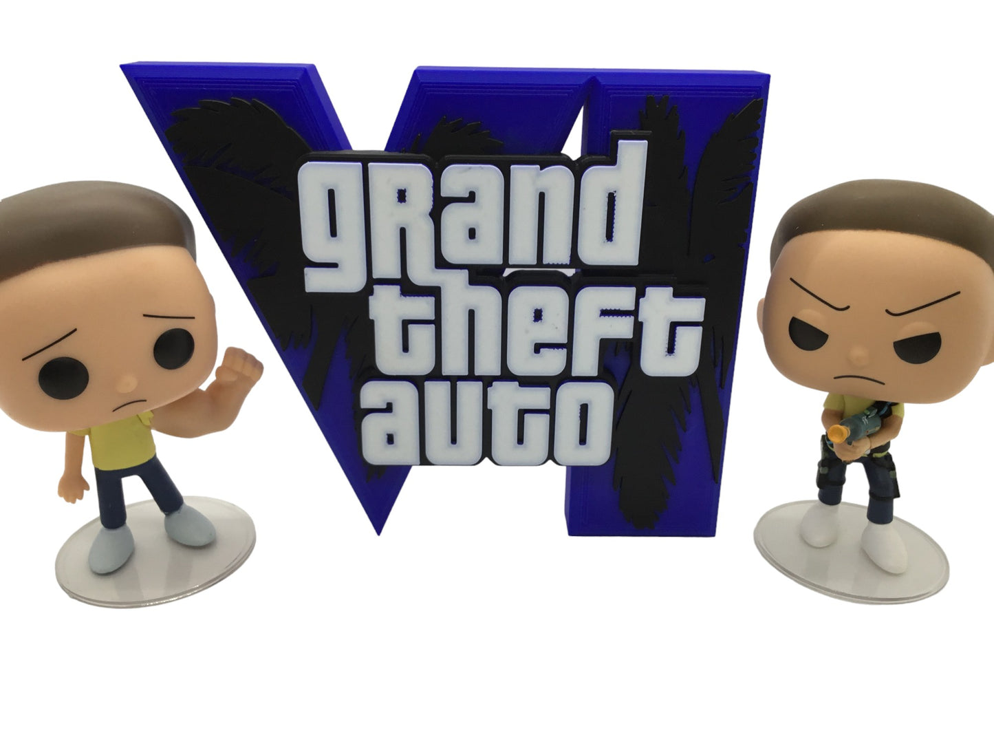 GTA 6 FAN ART Display Sign Stand Gamers GTA6 Collectibles video game - Gamer