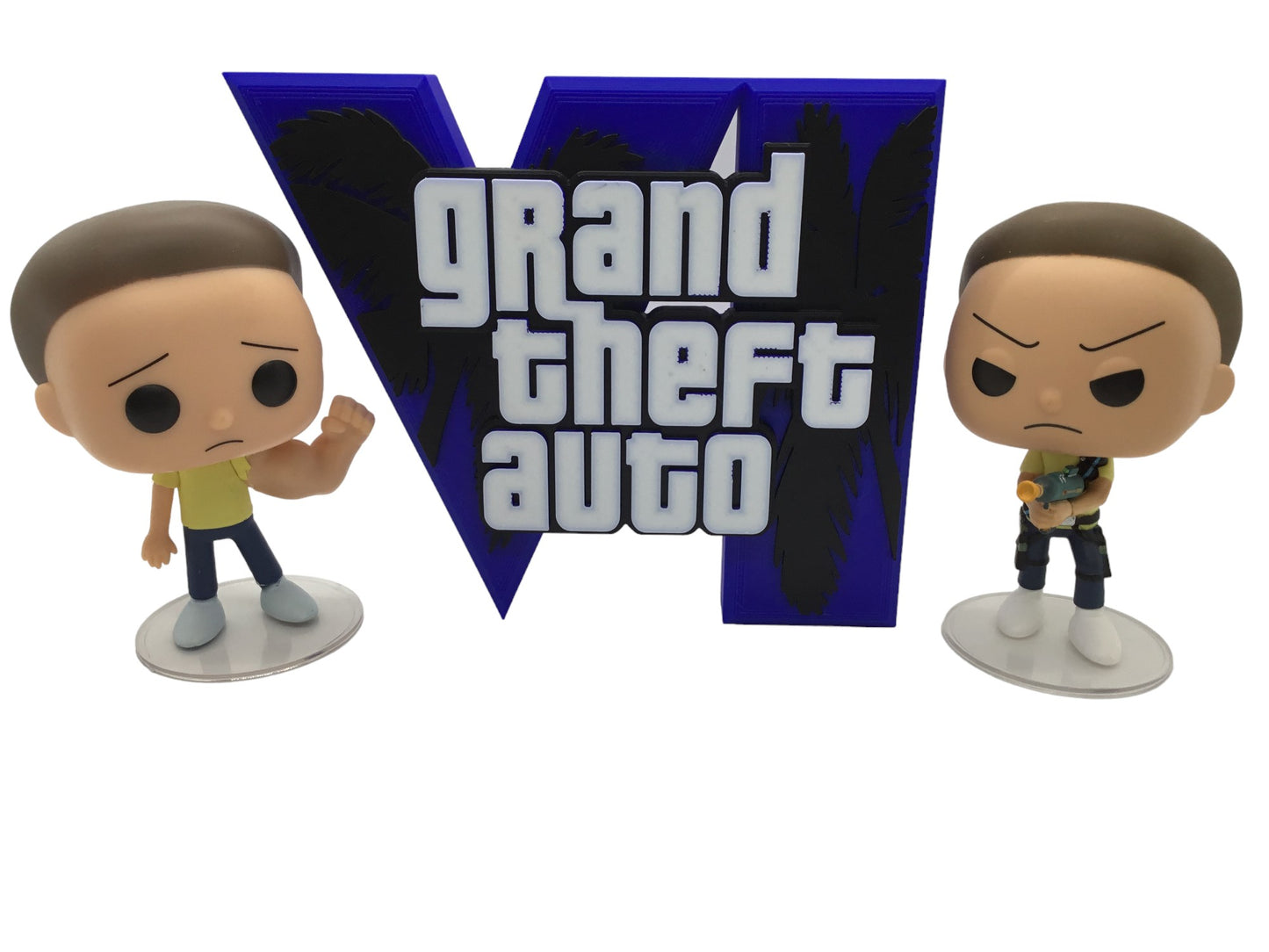 GTA 6 FAN ART Display Sign Stand Gamers GTA6 Collectibles video game - Gamer