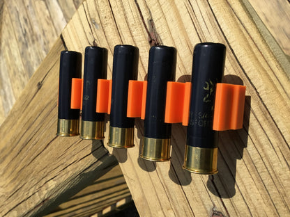 5 Shell Tactical Shotgun 28 Gauge Shell Ammo Holder with Vest / Belt Clip 28 Ga.