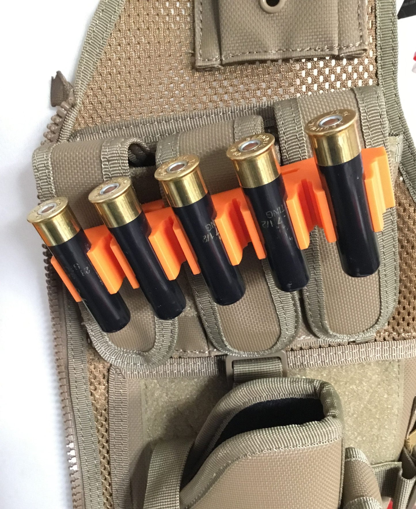 5 Shell Tactical Shotgun 28 Gauge Shell Ammo Holder with Vest / Belt Clip 28 Ga.