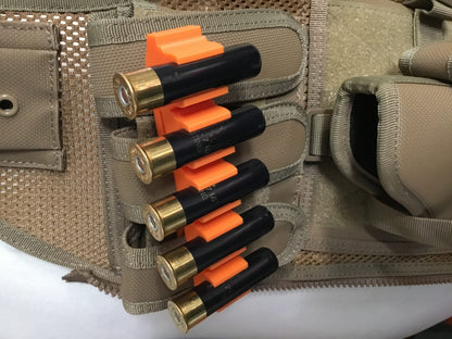 5 Shell Tactical Shotgun 28 Gauge Shell Ammo Holder with Vest / Belt Clip 28 Ga.