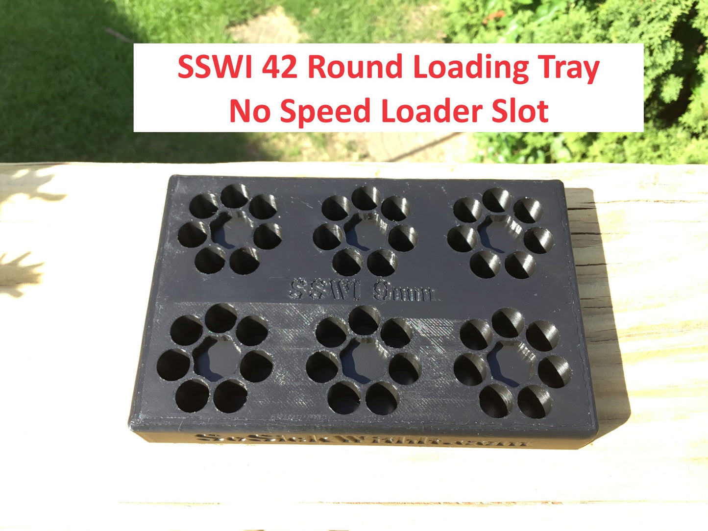 SSWI 9mm 7 Shot Revolver Loading Tray, Speed Loader Slot and Carrying Case Kit