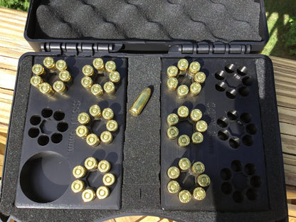 SSWI 9mm 7 Shot Revolver Loading Tray, Speed Loader Slot and Carrying Case Kit