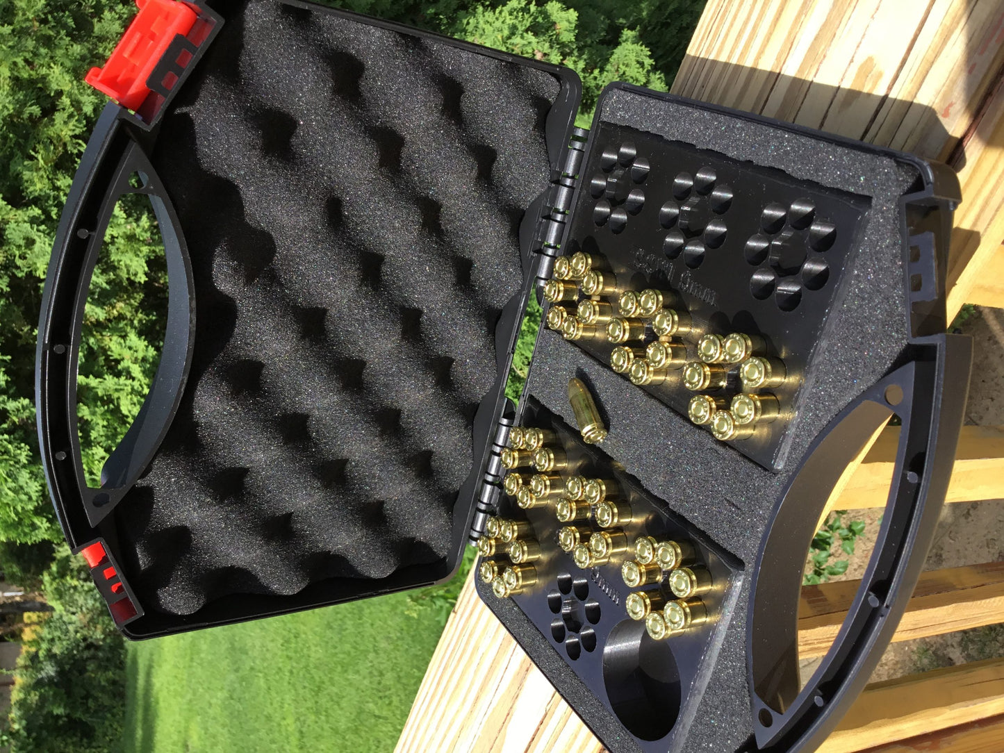 SSWI 9mm 7 Shot Revolver Loading Tray, Speed Loader Slot and Carrying Case Kit