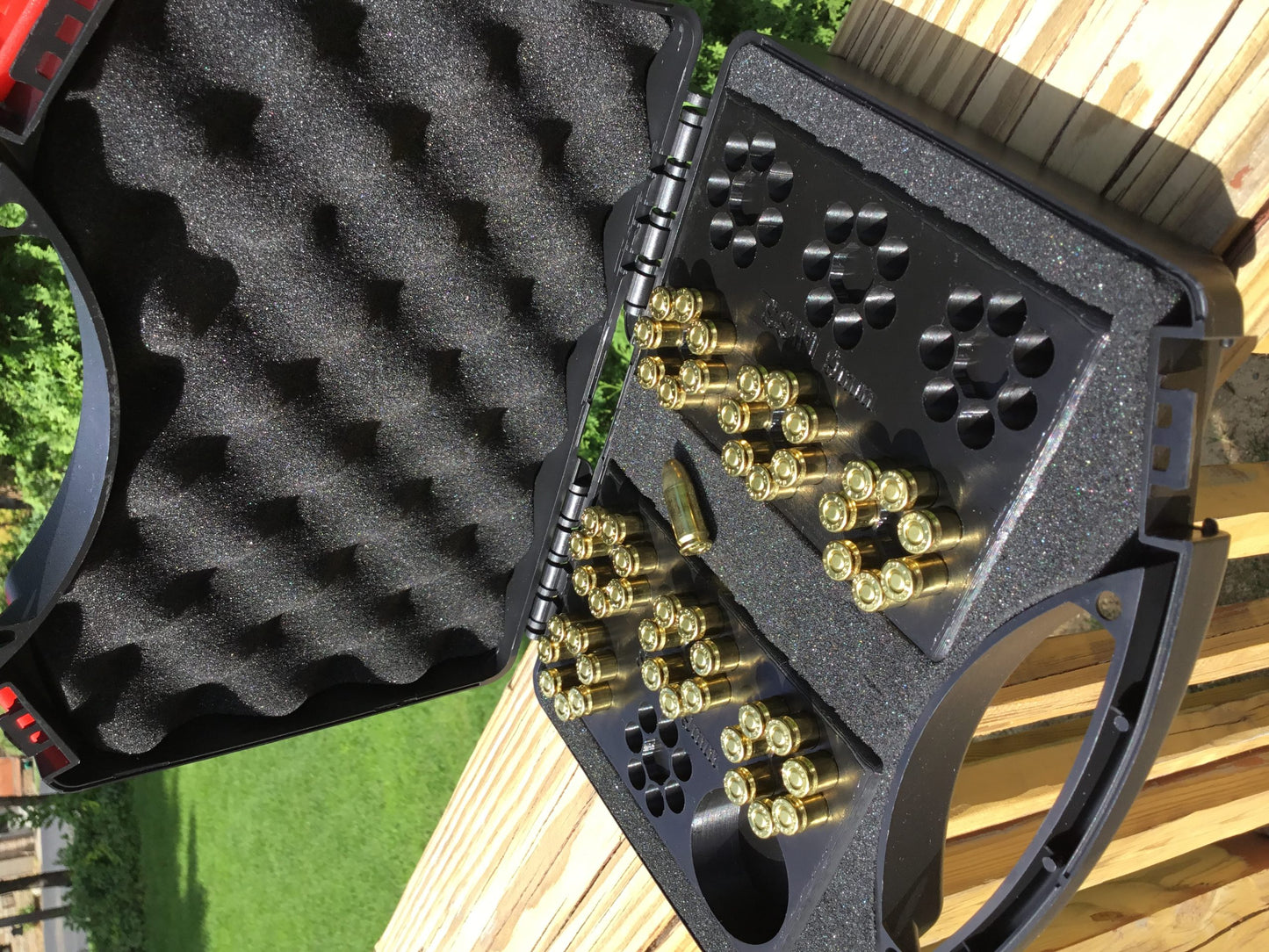 SSWI 9mm 7 Shot Revolver Loading Tray, Speed Loader Slot and Carrying Case Kit