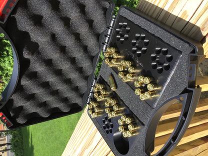 SSWI 9mm 7 Shot Revolver Loading Tray, Speed Loader Slot and Carrying Case Kit