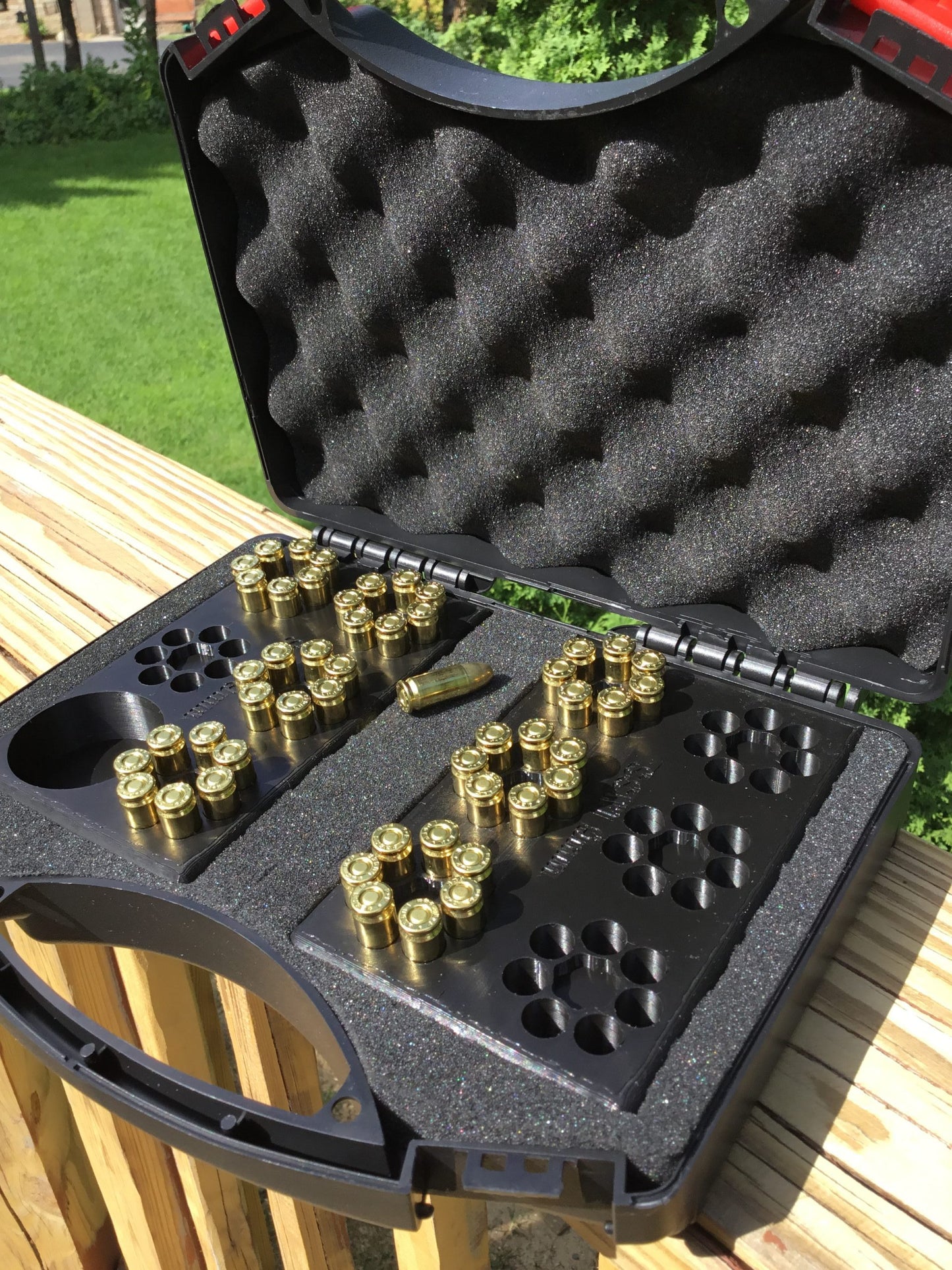 SSWI 9mm 7 Shot Revolver Loading Tray, Speed Loader Slot and Carrying Case Kit