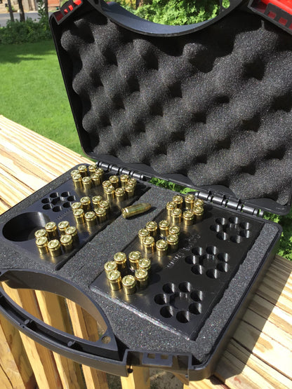SSWI 9mm 7 Shot Revolver Loading Tray, Speed Loader Slot and Carrying Case Kit