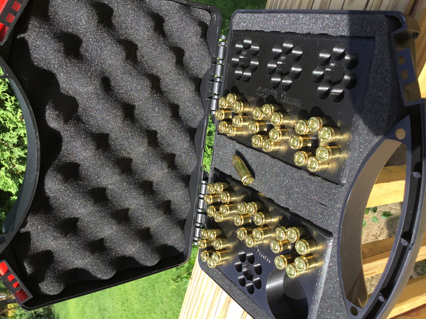 SSWI 9mm 7 Shot Revolver Loading Tray, Speed Loader Slot and Carrying Case Kit