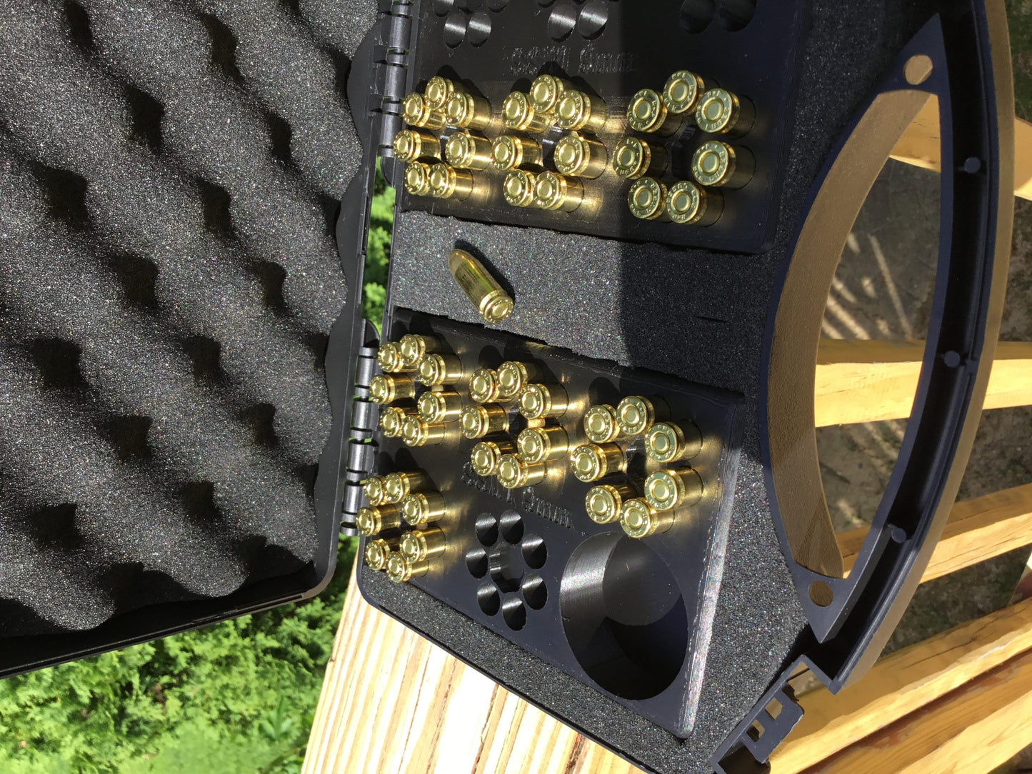 SSWI 9mm 7 Shot Revolver Loading Tray, Speed Loader Slot and Carrying Case Kit