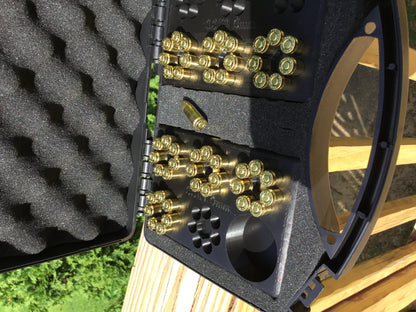 SSWI 9mm 7 Shot Revolver Loading Tray, Speed Loader Slot and Carrying Case Kit