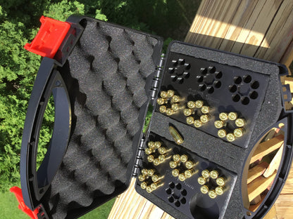 SSWI 9mm 7 Shot Revolver Loading Tray, Speed Loader Slot and Carrying Case Kit