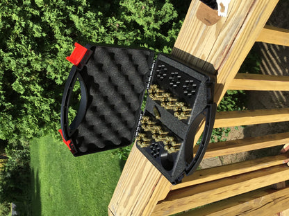 SSWI 9mm 7 Shot Revolver Loading Tray, Speed Loader Slot and Carrying Case Kit