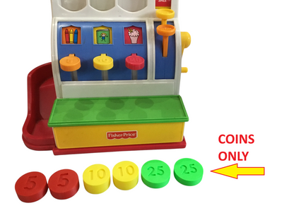 Fisher-Price Cash Register 6 Coin Set replacement parts for 926 & 1975 - 2011