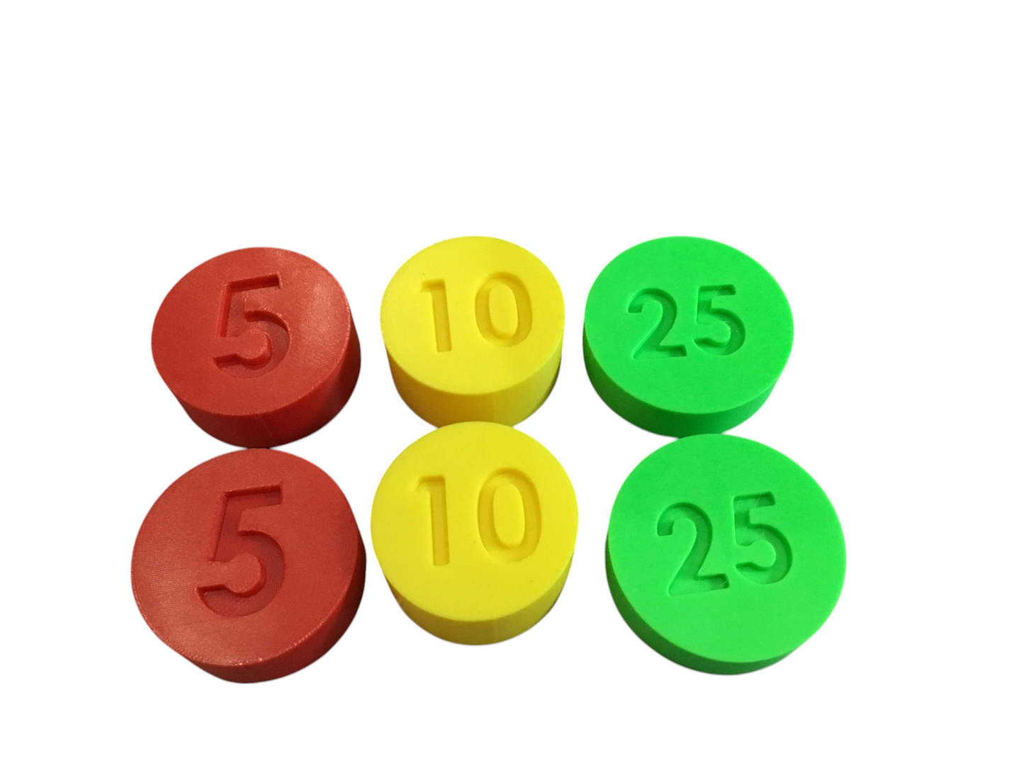 Fisher-Price Cash Register 6 Coin Set replacement parts for 926 & 1975 - 2011