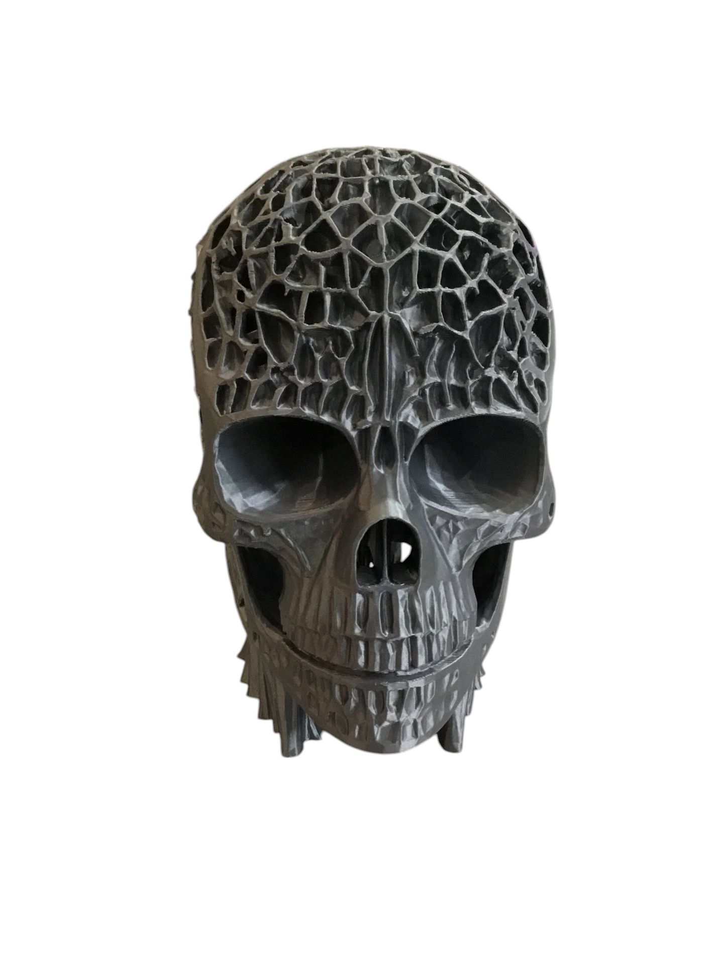 Large Custom Futuristic Lattice Skull Head Collectible Skeleton Decoration SSWI