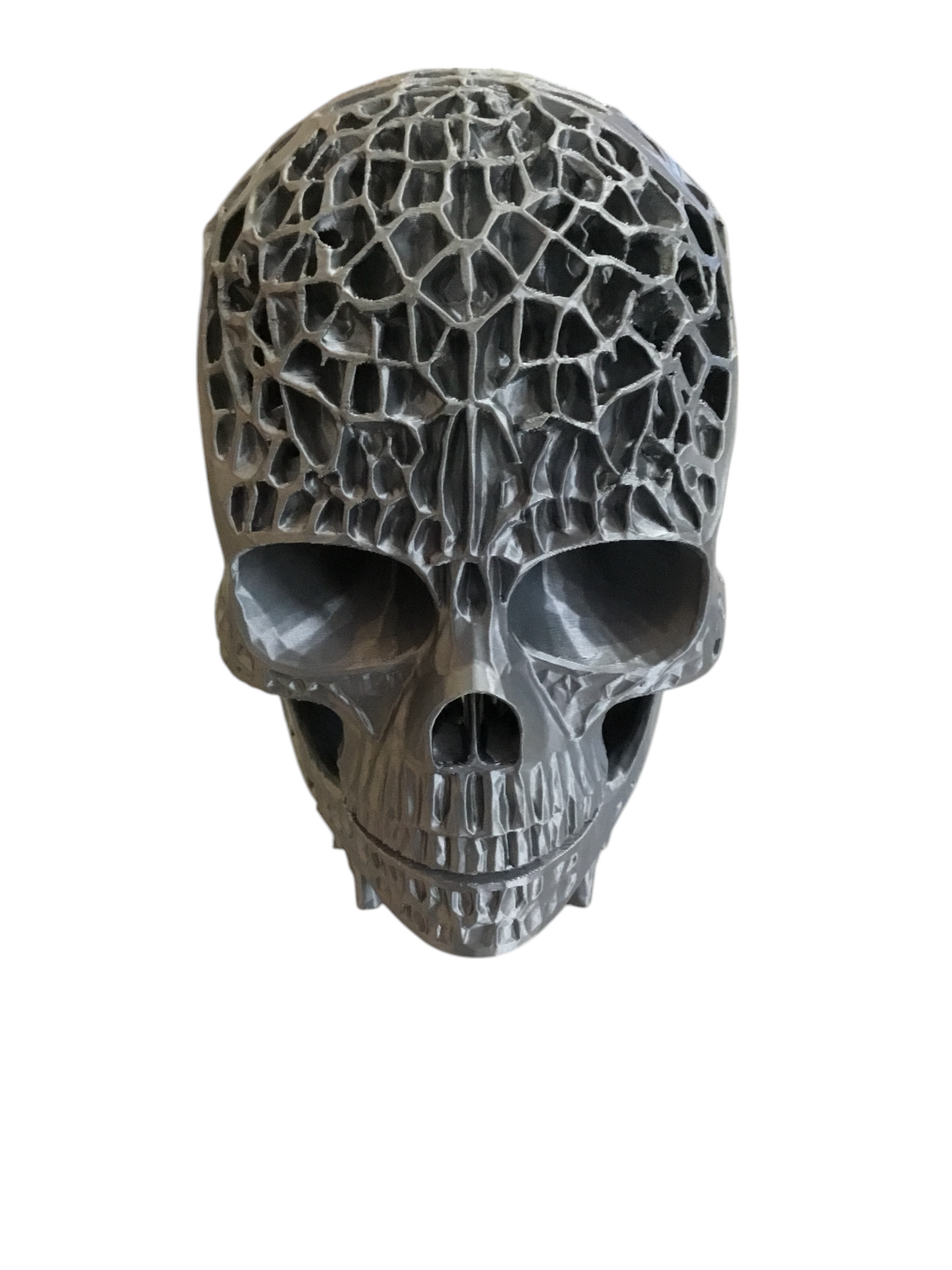 Large Custom Futuristic Lattice Skull Head Collectible Skeleton Decoration SSWI