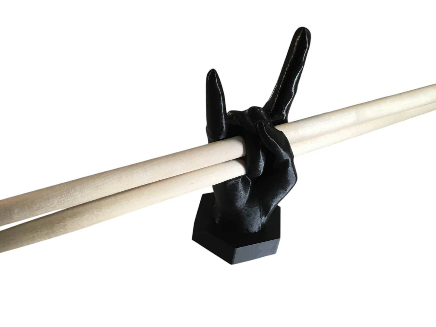 Rock-On Drumstick Holder Stand Display -Any Color SSWI, Heavy Metal Hand Gesture