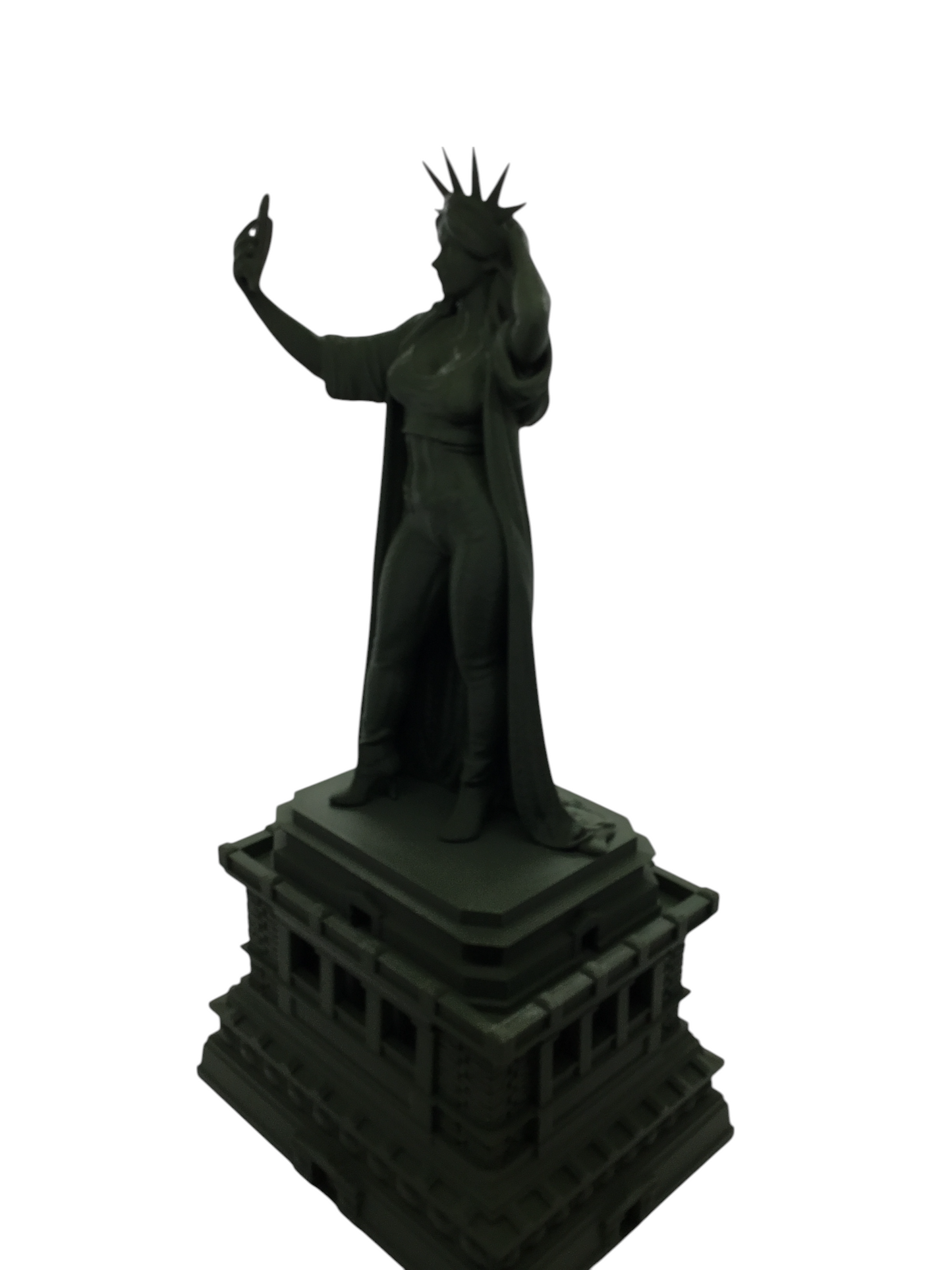 Modern Lady Liberty Statue of Liberty Selfie Style – 12” Tall Sculpture Souvenir