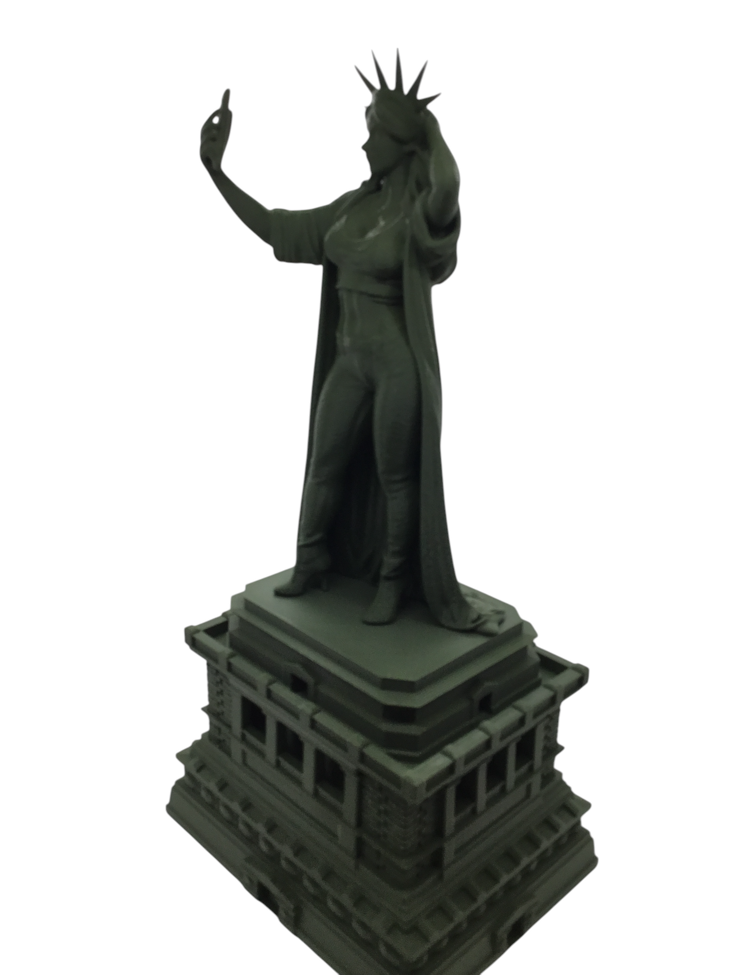 Modern Lady Liberty Statue of Liberty Selfie Style – 12” Tall Sculpture Souvenir